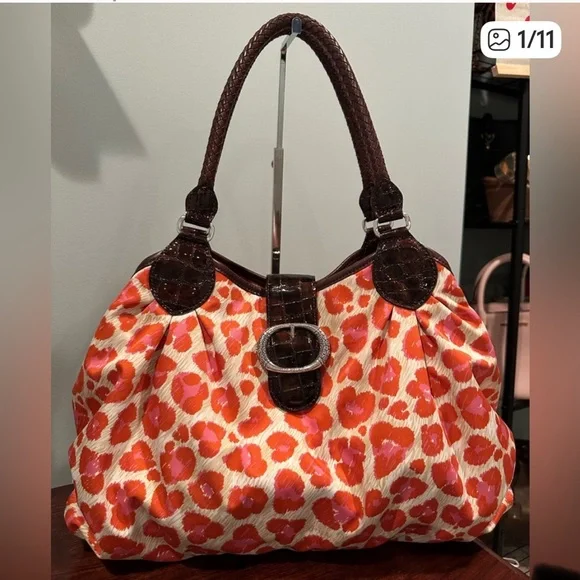 Brighton fashionista orange animal print bag - Picture 4 of 5